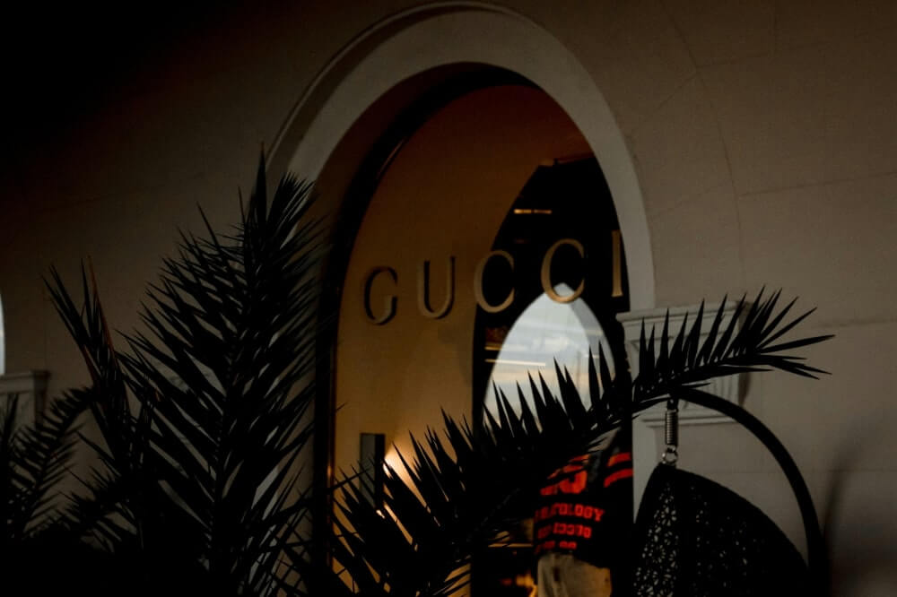 落ち着いたGUCCIの店舗