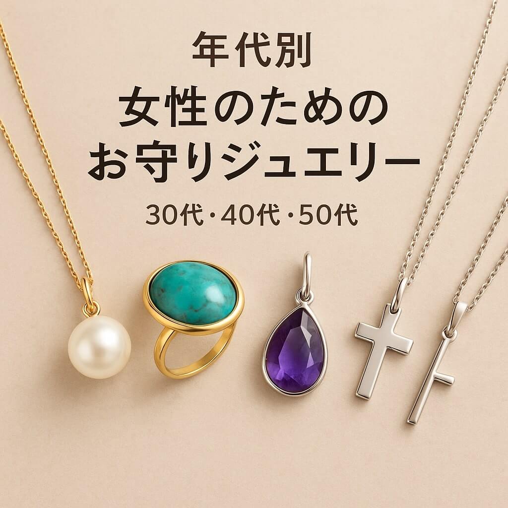 年代別女性のためのお守りジュエリー 30代・40代・50代